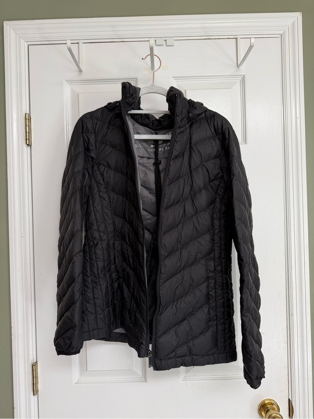 London Fog Black Quilted Women's Packable Puffer Jacket